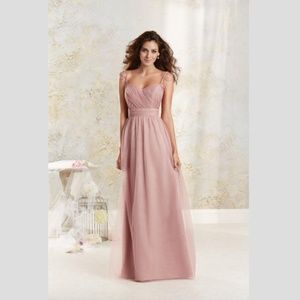 Alfred Angelo 8617L Beaded Long Bridesmaid Dress 6